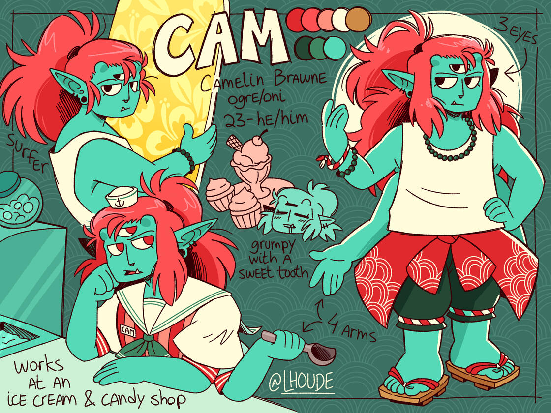 Demon boy character for my comic